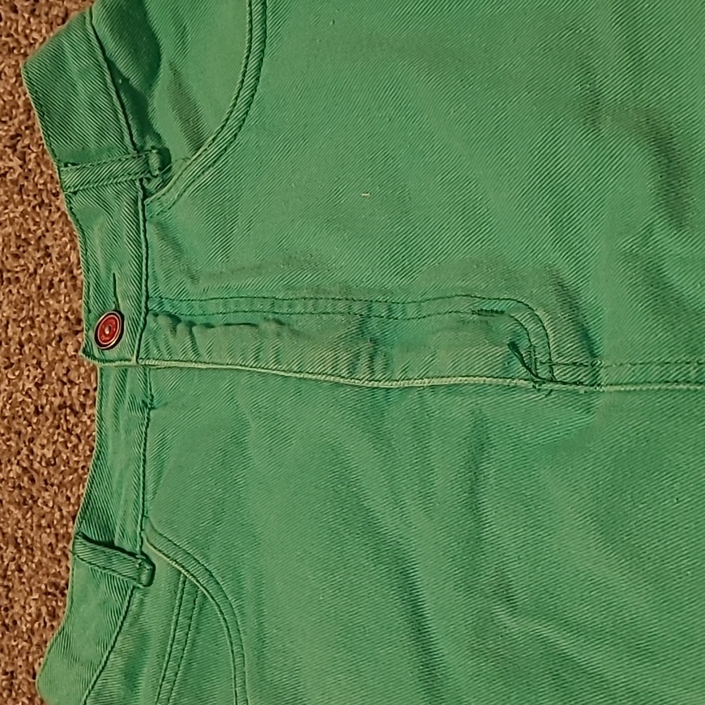 Vtg Coca-Cola Green denim jean skirt Size 5-7